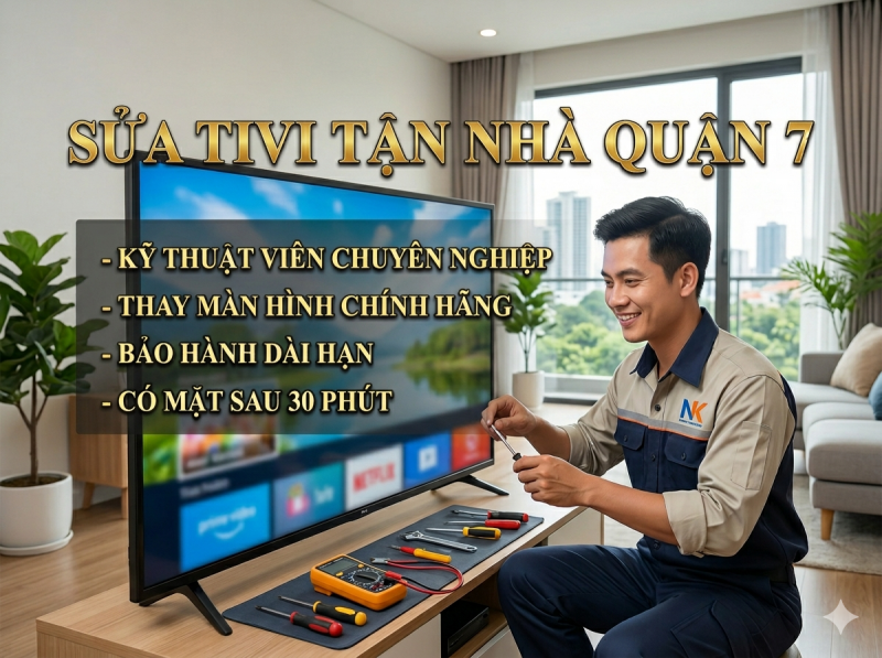 Sửa Tivi Tận Nhà Tại Quận 7 | Linh Kiện Chính Hãng 100%