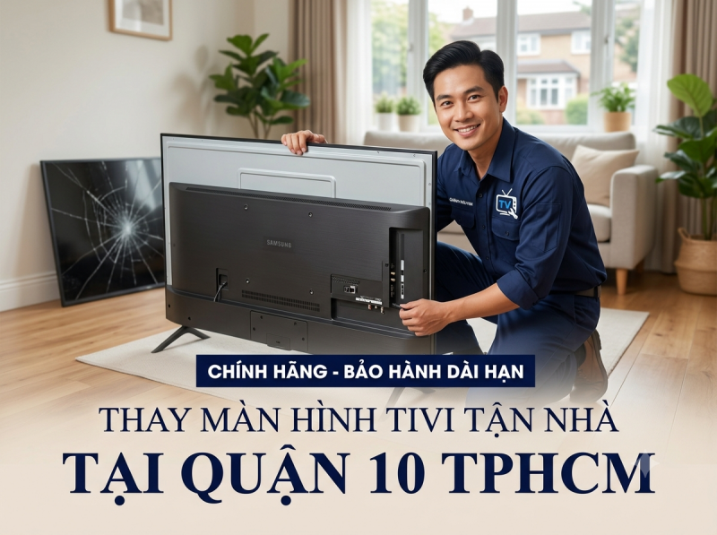 Thay Màn Hình Tivi Tận Nhà Tại Quận 10 TPHCM | Chính Hãng 100%