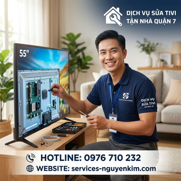 SỬA TIVI TẬN NHÀ TẠI QUẬN 7 TPHCM – ĐIỆN TỬ NK TIẾP NHẬN SỬA CHỮA TẠI NHÀ